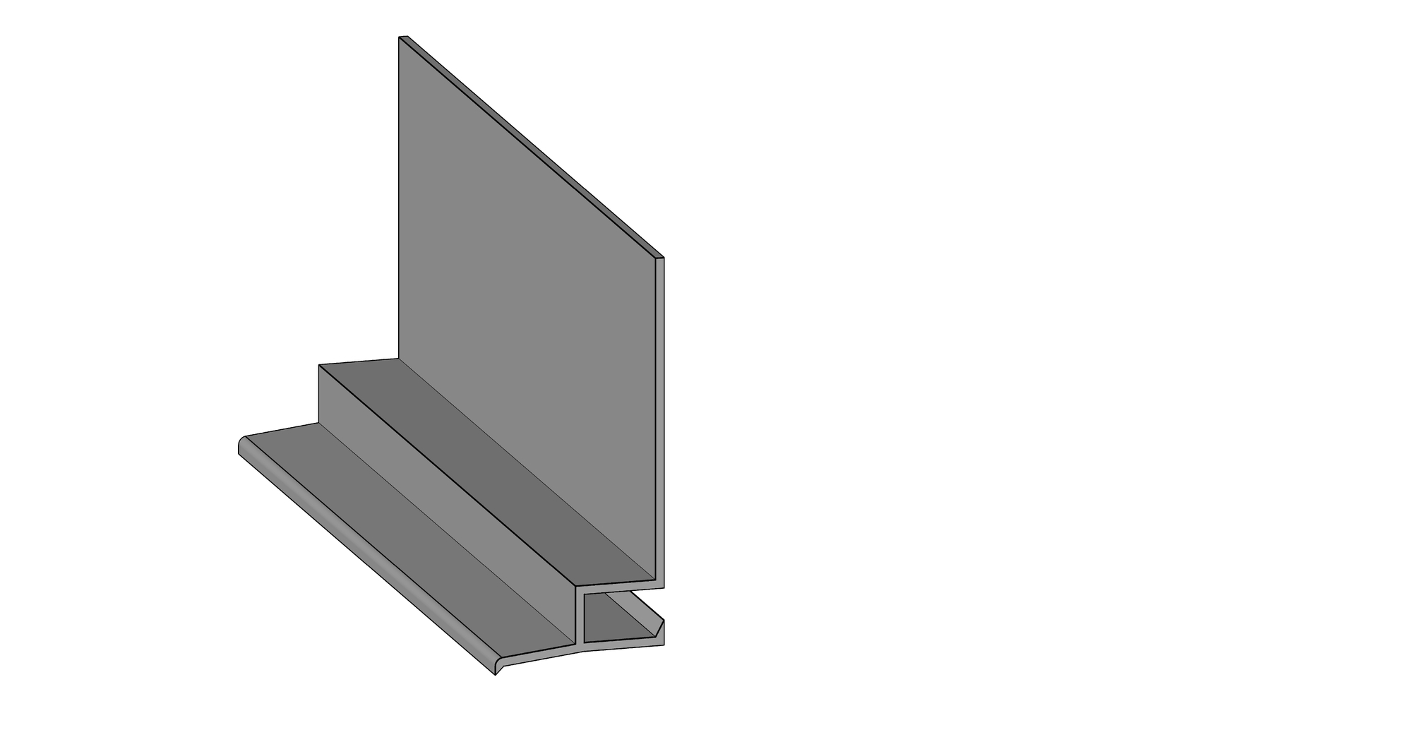 PROFIL BÄR/DROPP BLANK ALUMINIUM - 