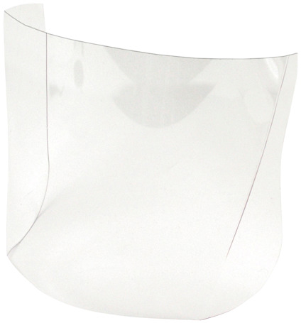 Klar, böjlig plastskiva.