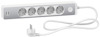 GRENUTTAG 5-V JORD+2USB 3G1.0 H05VV-F BRYTARE VIT/ALU 1.5M