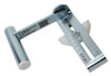 Metallisk verktyg med handtag, graderad mätsticka och etikett med texten "EDGE CUTTER".