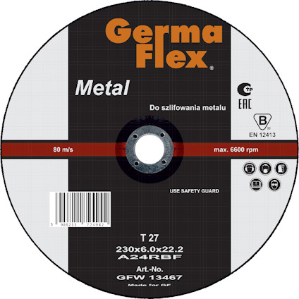 NAVRONDELL METALL 230X6X22,2MM
