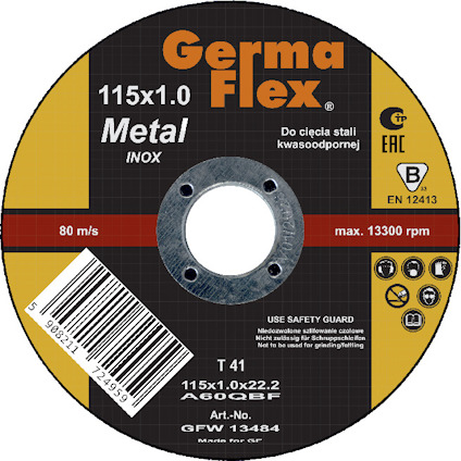KAPSKIVA INOX 115X1,0X22,2MM