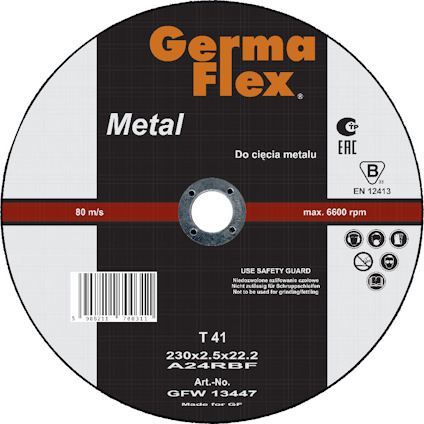 KAPSKIVA METALL 230X2,5X22,2MM