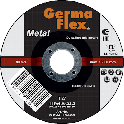 NAVRONDELL METALL 115X6X22,2MM