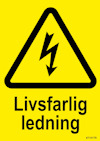 SKYLT UNIGRAPHICS LIVSFARLIG LEDNING PLAST 105X148MM