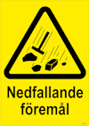 SKYLT UNIGRAPHICS NEDFALLANDE FÖREMÅL PLAST 210X297MM