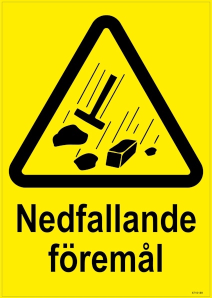 SKYLT UNIGRAPHICS NEDFALLANDE FÖREMÅL PLAST 210X297MM