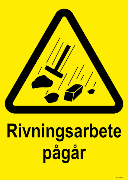 SKYLT UNIGRAPHICS RIVNINGSARBETE PÅGÅR PLAST 210X297MM