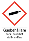 DEKAL UNIGRAPHICS GASBEHÅLLAREF I SÄKERHET 148X210MM 3-PACK