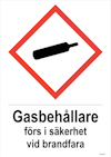 DEKAL UNIGRAPHICS GASBEHÅLLAREFÖRS I SÄKERHET VID 210X297MM