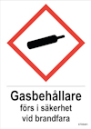 SKYLT UNIGRAPHICS GASBEHÅLLAREFÖRS I SÄKERHET PLA 148X210MM