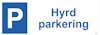 SKYLT UNIGRAPHICS HYRD PARKERING ALUMINIUM 420X148MM