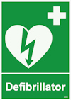 SKYLT UNIGRAPHICS DEFIBRILLATOR PLAST 210X297MM