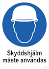 SKYLT UNIGRAPHICS SKYDDSHJÄLM PLAST 210X297MM