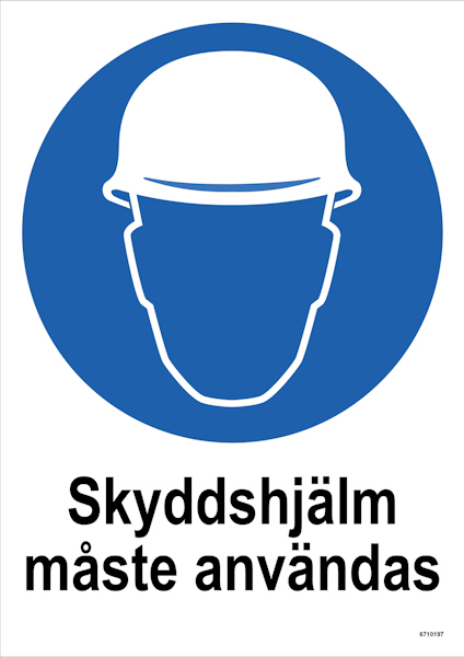 SKYLT UNIGRAPHICS SKYDDSHJÄLM PLAST 210X297MM