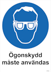 SKYLT UNIGRAPHICS ÖGONSKYDD PLAST 210X297MM