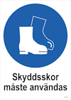 SKYLT UNIGRAPHICS SKYDDSSKOR PLAST 210X297MM