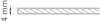 Diagram av en cylinder med diagonala linjer som indikerar ett snitt. Text: "4 mm" visar cylinderdiametern.