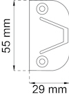 FÄSTBRICKA 1103 BRUN 2 ST