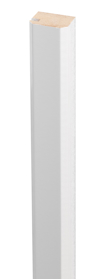 Vitfolierad MDF-list i stående position.