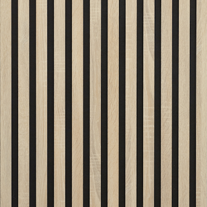 AKUSTIKPANEL KLASSISK 12 LJUS EK SV FILT 2780X615X20