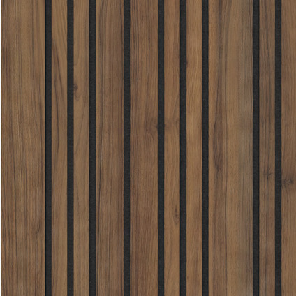 AKUSTIKPANEL KLASSISK BARCODE VALNÖT SV FILT 2780X615X20