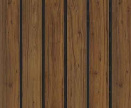 AKUSTIKPANEL KLASSISK PLANK VALNÖT SV FILT 2780X615X20