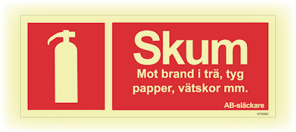 SKYLT UNIGRAPHICS BRAND SKUM EFTERLYS ALUMINIUM 250X100MM