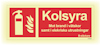 SKYLT UNIGRAPHICS BRAND KOLSYRA EFTERLYSANDE ALUMI 250X100MM