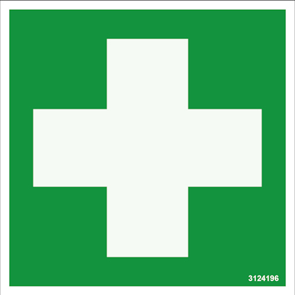 DEKAL UNIGRAPHICS FÖRSTA HJÄLPEN SYMBOL 80X80MM