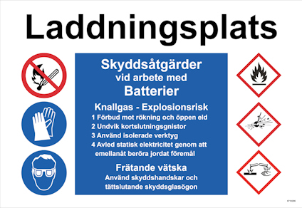 SKYLT UNIGRAPHICS KOMBISKYLT LADDNINGSPLATS PLAST 400X275MM