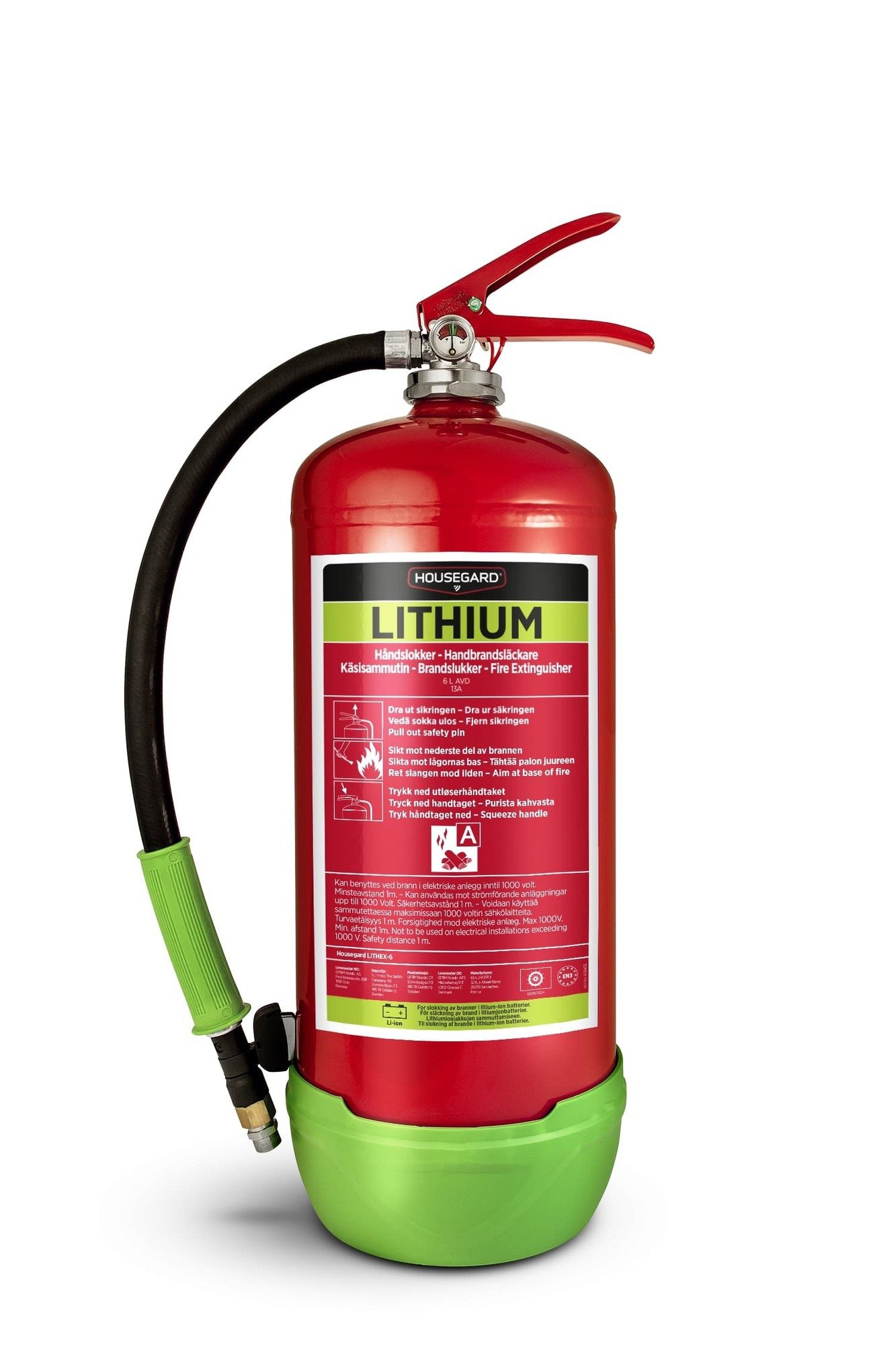 LITHIUMSLÄCKARE HOUSEGARD LITH-EX RÖD 6L - Luna