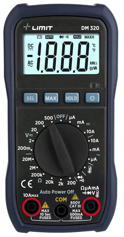 MULTIMETER LIMIT DM 320