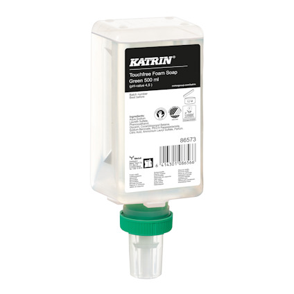 SKUMTVÅL KATRIN GREEN TOUCHFREE 500ML