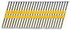 Bandad spikrad med gula plastremsor som håller samman metallspikar i diagonal formation.