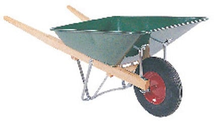 SKOTTKÄRRA 110 L GRÖN 110G 1067 MONTERAD