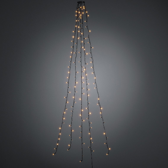 JULGRANSSLINGA MED 5 SLINGOR AMBERFÄRGADE LED - Konstsmide