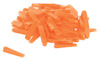 En hög med orange plastkilar.