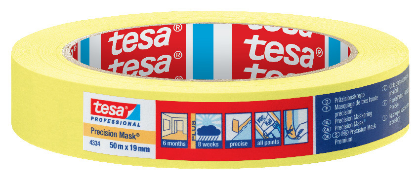 MASKERINGSTEJP PRECISION GUL 50M - Tesa