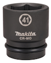 Krafthylsa med texten "41" och "Makita CR-MO" på sidan, svart yta och sexkantig öppning.