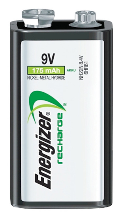 BATTERI LADDBART 9V/HR22 1P 175 MAH ENERGIZER