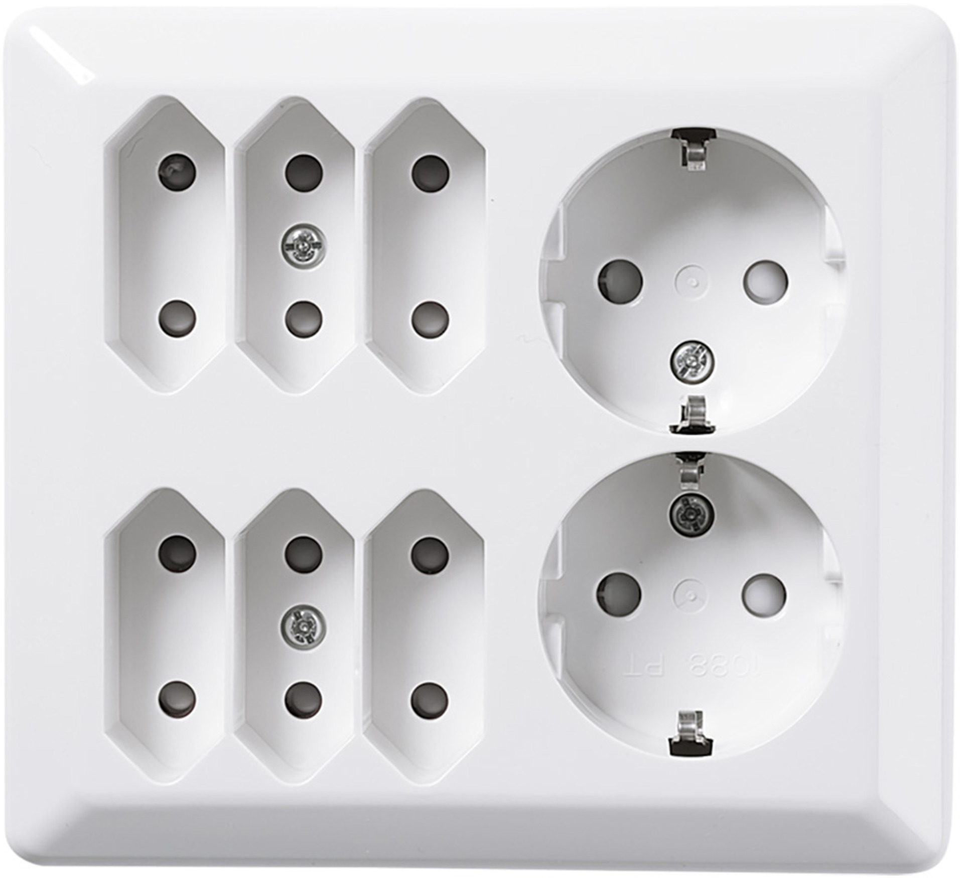 VÄGGUTTAG RS 4-V JORD UTP NORDIC  RENVIT - Elko