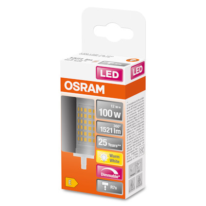 LEDLAMPA 100 12W 827 R7S DIM 78MM LED LINE OSRAM