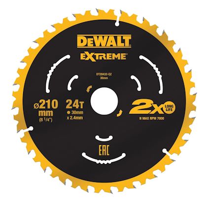 SÅGKLINGA DT20432-QZ EXTREME, 210X30MM, 24T