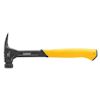 Svart och gul hammare med en klon för rivning och ett slätt huvud, märkt DeWALT.