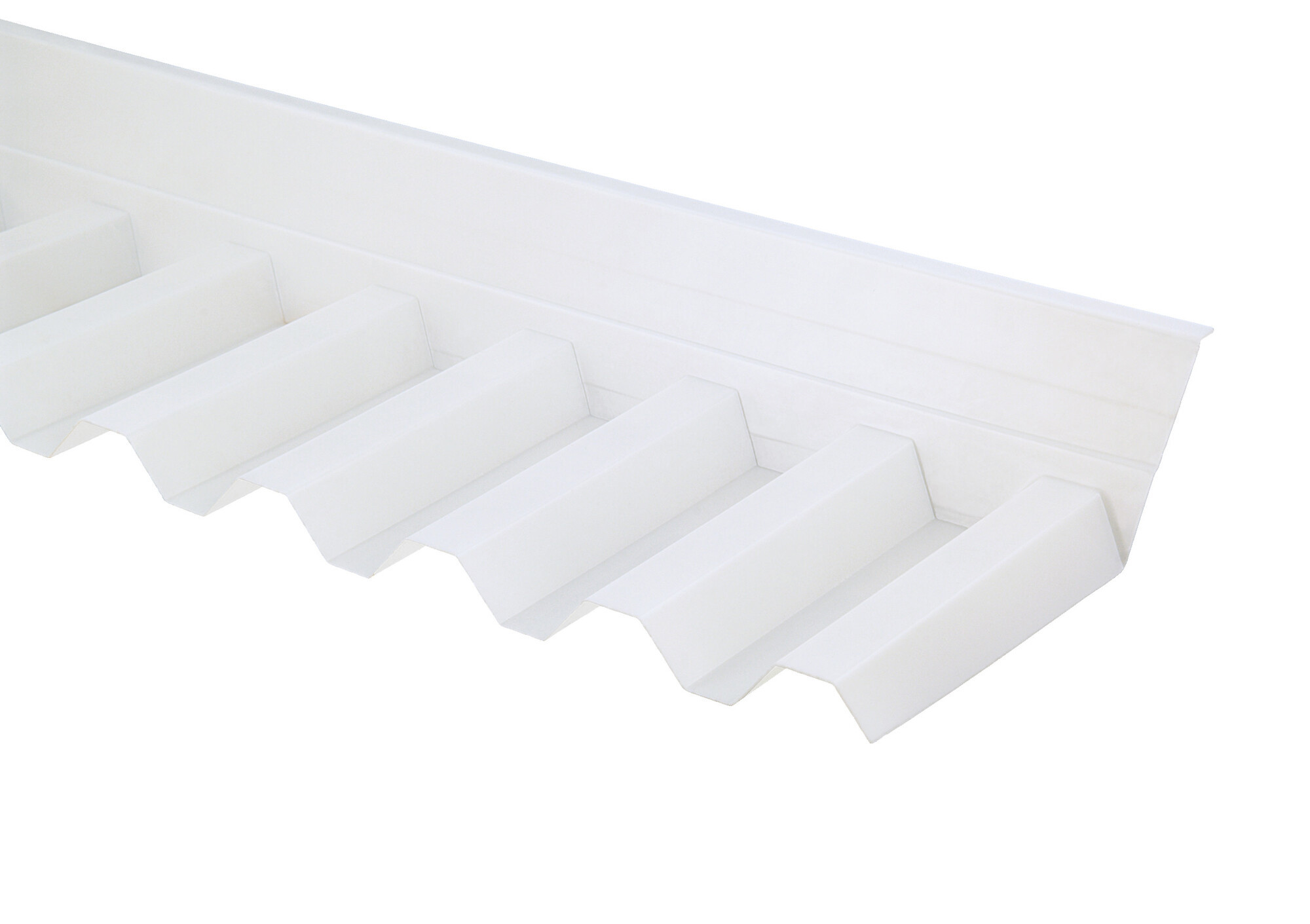 VÄGGANSLUTNING ESSLON OPALVIT PLASTTAK KORRUGERAD 75/20 - gop