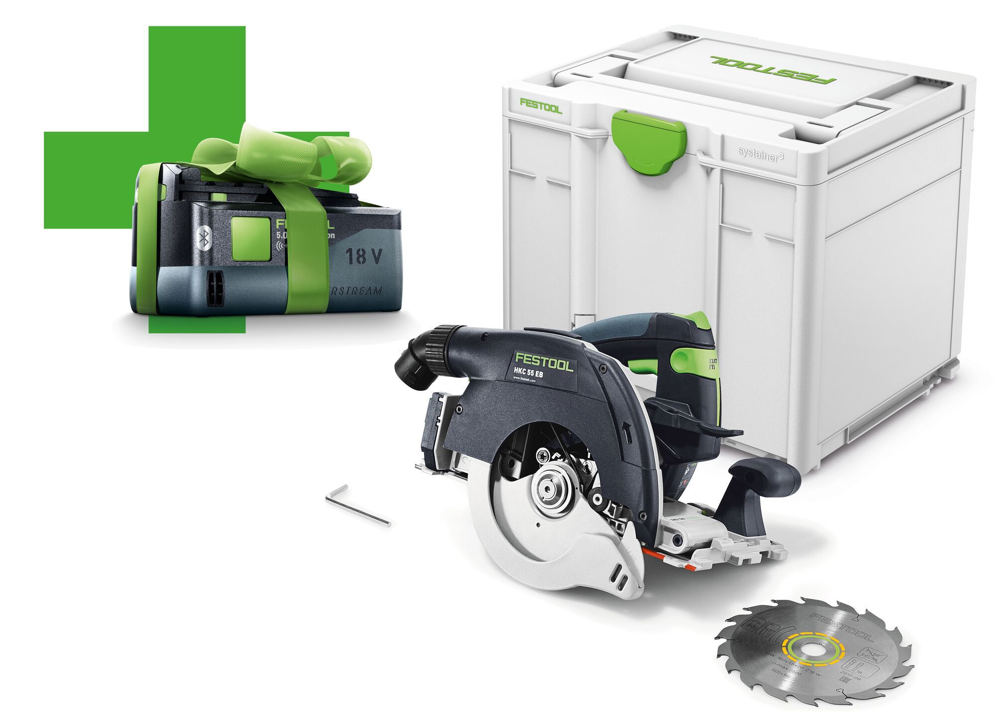 CIRKELSÅG 18 V HKC 55 EB-BASIC-5,2 - Festool