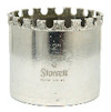 Metallisk hålsåg med tandad kant och texten "Starrett Diamond Grit 2''" på sidan.