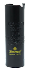 Cylindrisk svart hålsåg med text: "HM-TCT 22 mm 7/8 WEAR SAFETY GOGGLES" och "Starrett CARBIDE TIPPED".