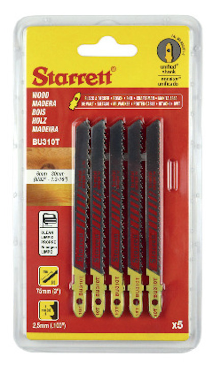 STICKSÅGBLAD TRÄ 75MM 8TPI 5P